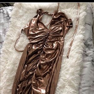 Rose gold fancy dress 🔥